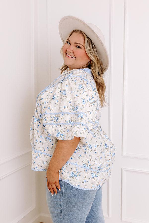 Tea House Social Floral Top Curves Product Image