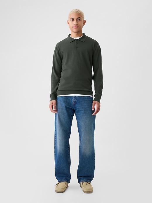 Merino Polo Sweater Product Image