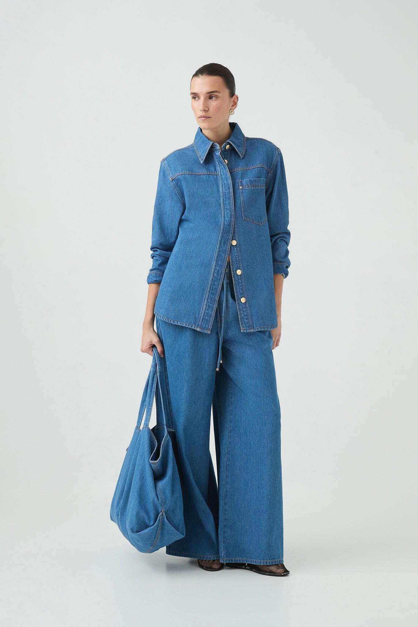 Long Sleeve Sunray Denim Shirt Product Image