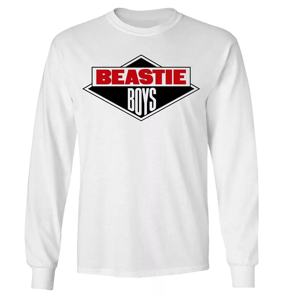 Men's Beastie Boys Logo Long Sleeve Tee, Size: Medium, White Product Image
