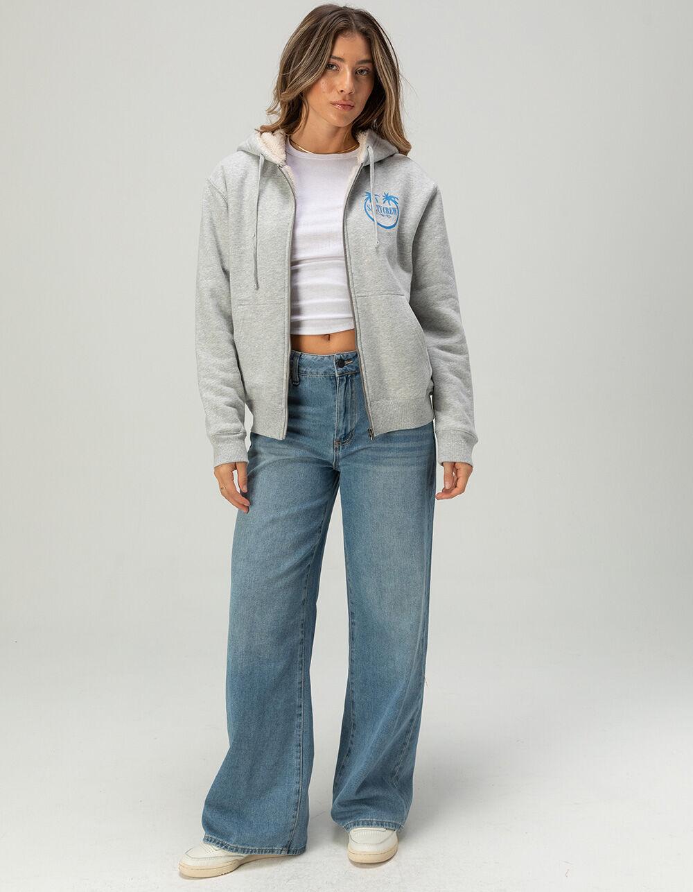 SALTY CREW Shades Womens Sherpa Zip-Up Hoodie Product Image