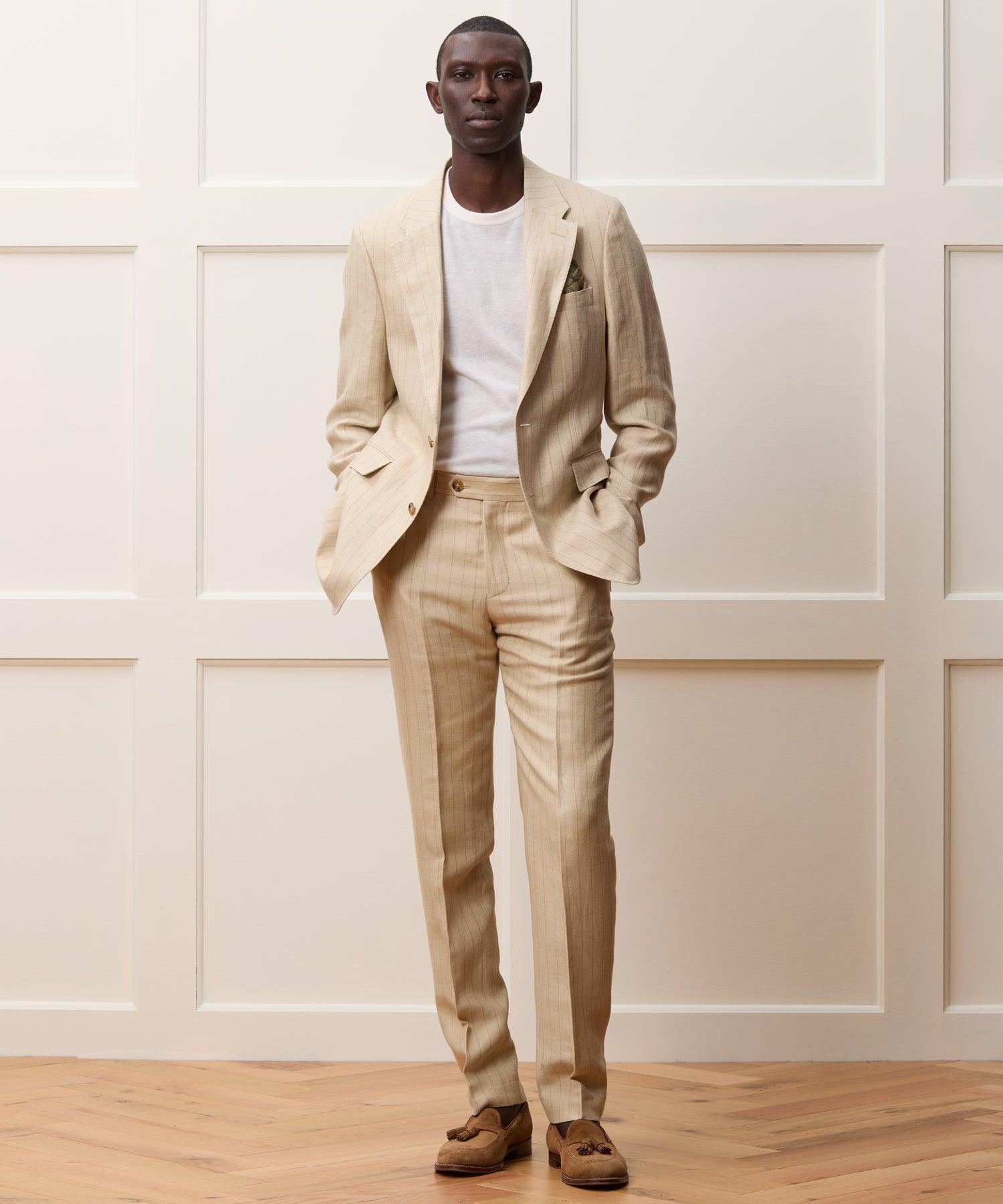 Italian Linen-Silk Sutton Trouser Product Image