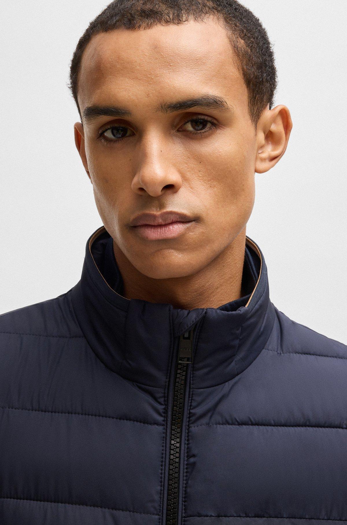 Regular-fit water-repellent gilet with tonal logo Product Image