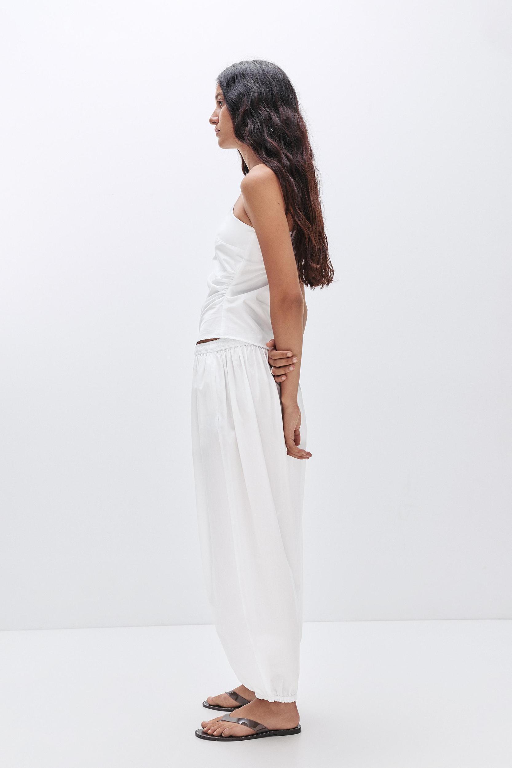 Asymmetric gathered top Product Image