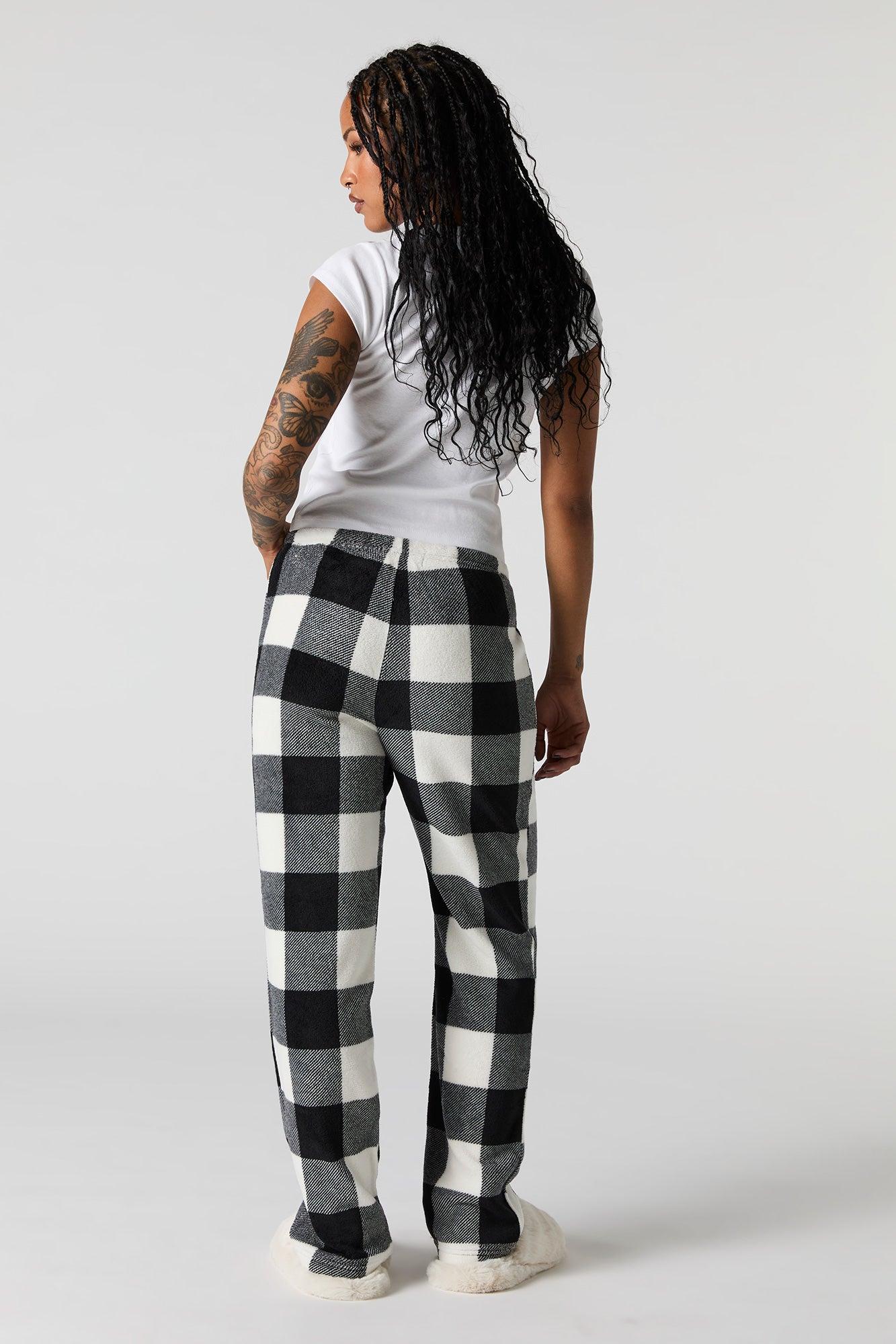 Printed Plush Pajama Pant Female Product Image