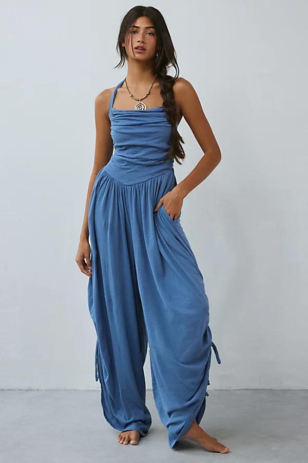 Out From Under Sunkissed Ruched Barrel Leg Jumpsuit Womens at Urban Outfitters Product Image