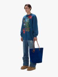 SWEATSHIRT WITH PRINT in blue | JW Anderson US  Product Image