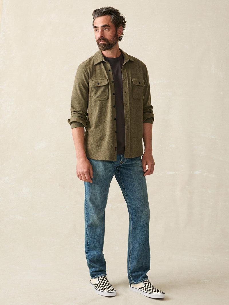 Legend™ Sweater Shirt - Olive Melange Twill Product Image