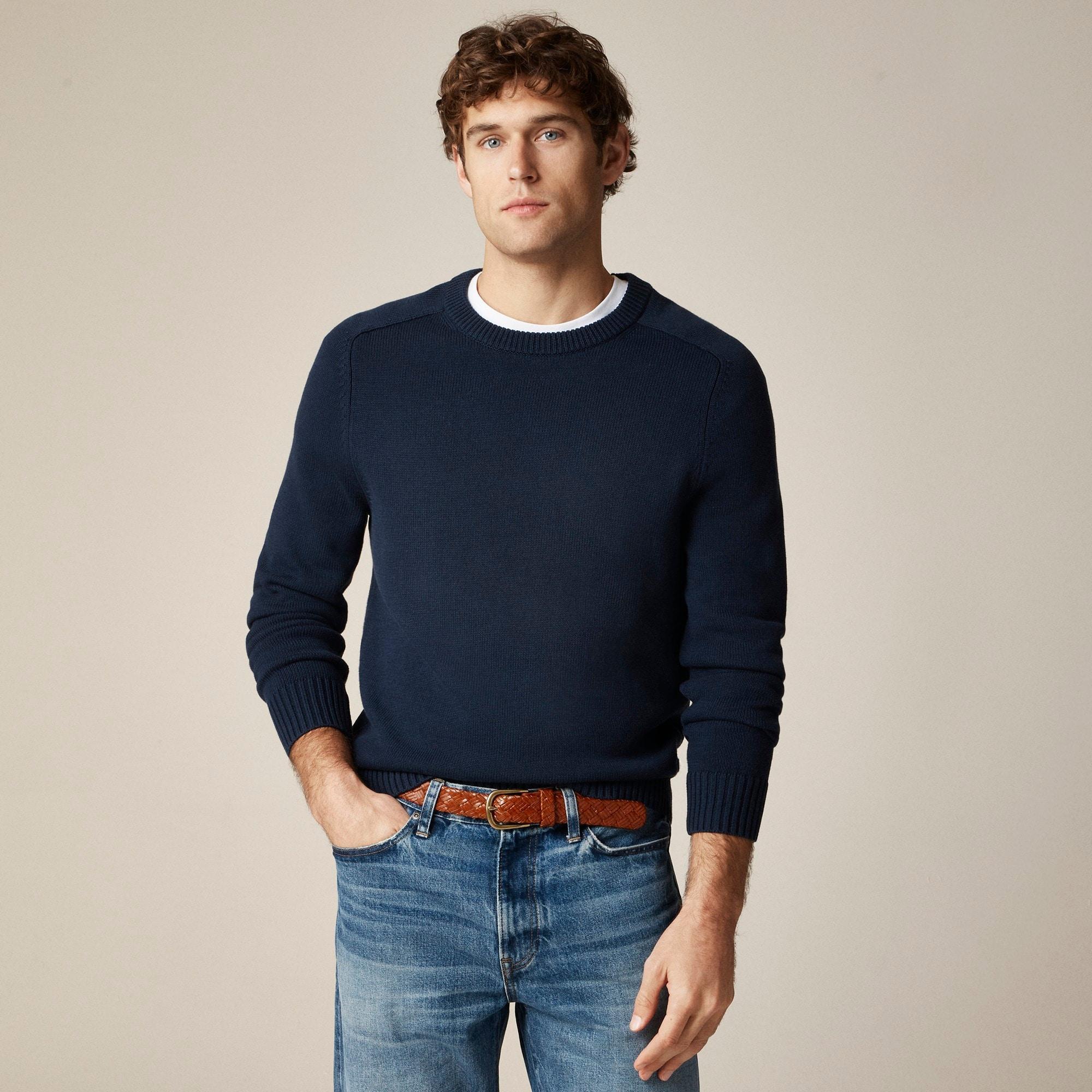 Heritage cotton crewneck sweater Product Image