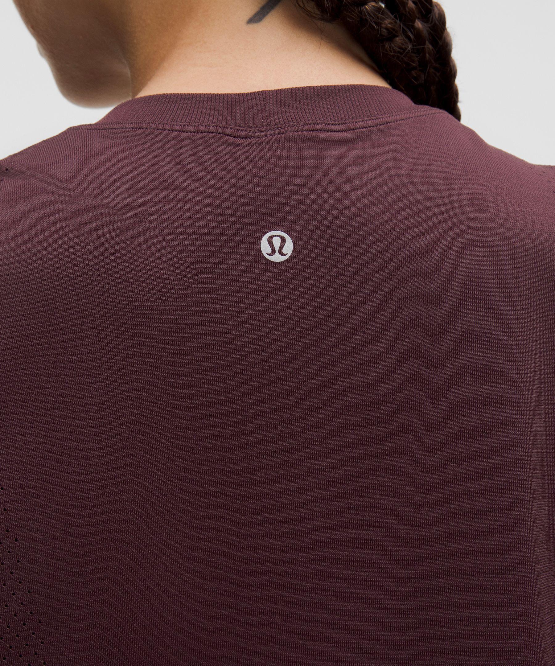 Swiftly High-Low Cropped Short-Sleeve Shirt Product Image