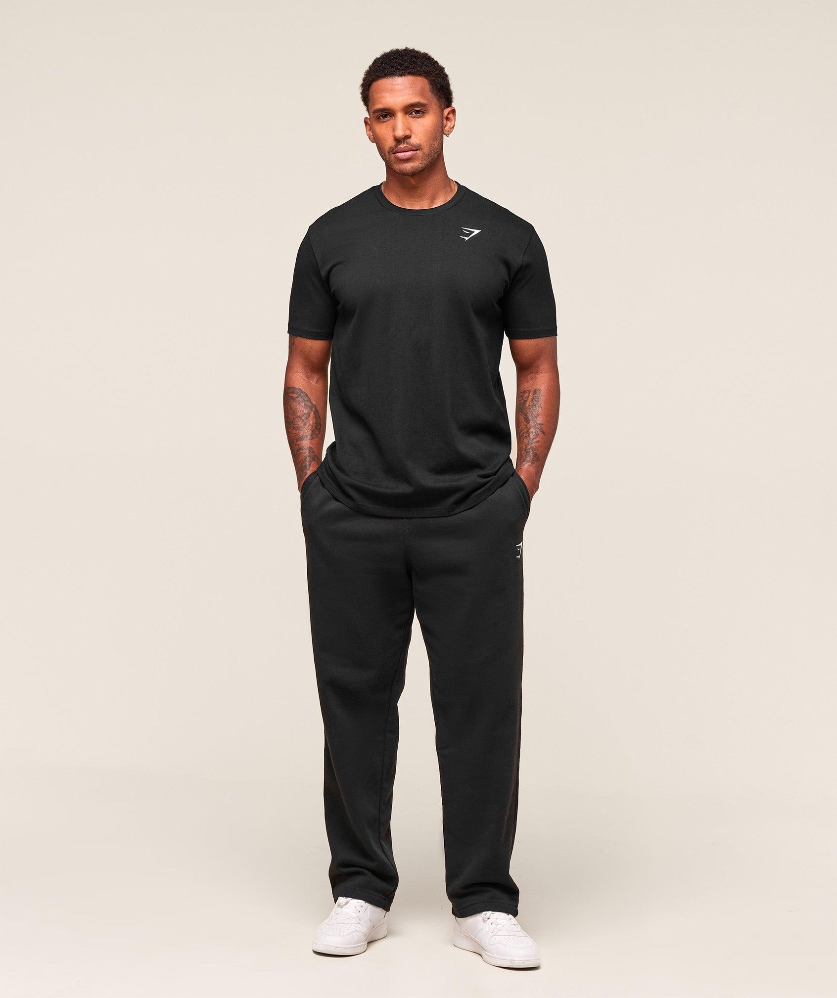 Gymshark Crest T-Shirt - Black Male Product Image