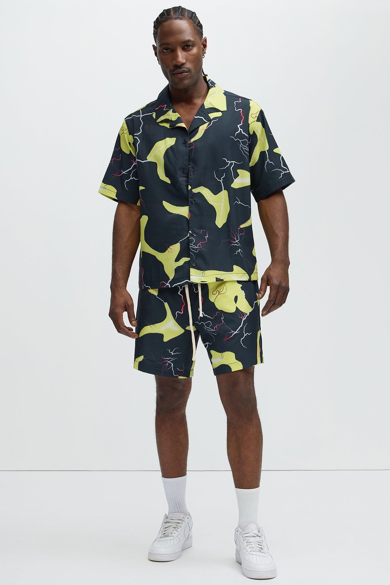 Flash Contrast Shirt - Black/Yellow Product Image