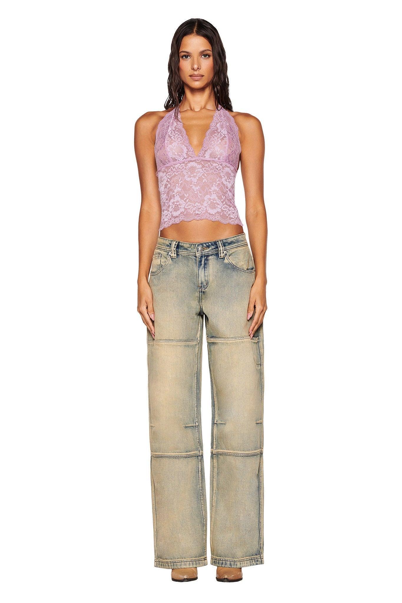 GEM HALTER TOP - PURPLE : LILAC Product Image