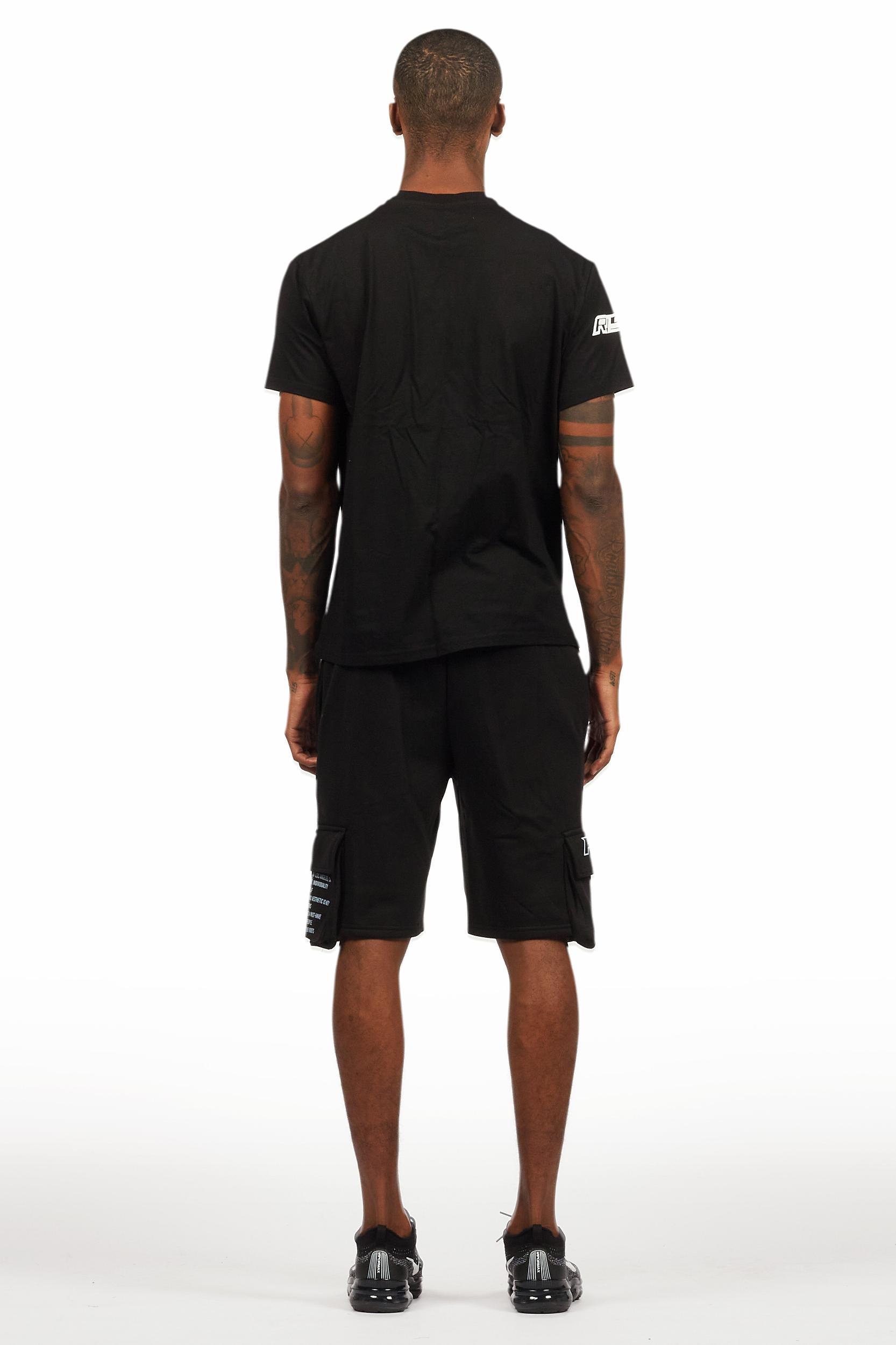Jash Black/White Short Set Male Product Image