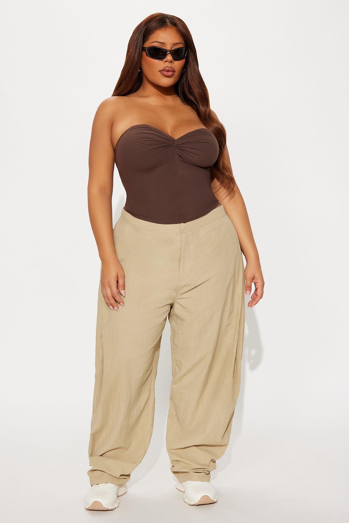 Second Skin Twist Tube Top - Chocolate Product Image