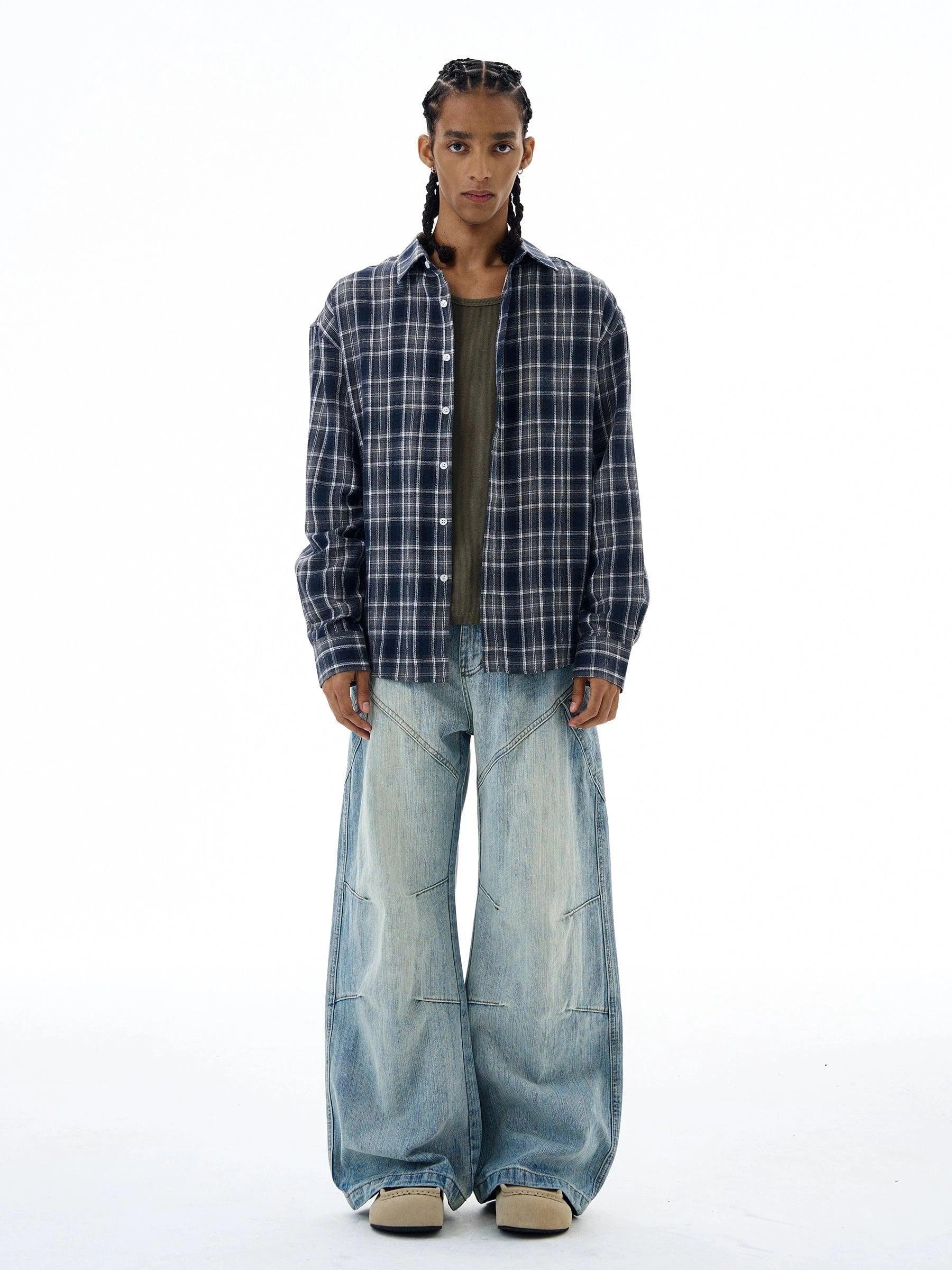 RT No. 19564 CARPENTER DENIM BLUE BAGGY JEANS Product Image