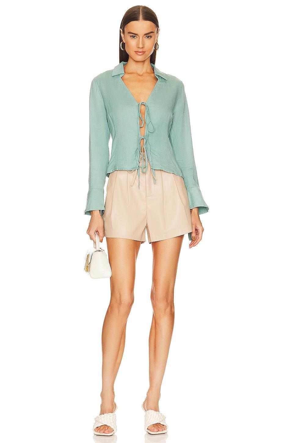 Faux Leather Maybell Short BLANKNYC Product Image