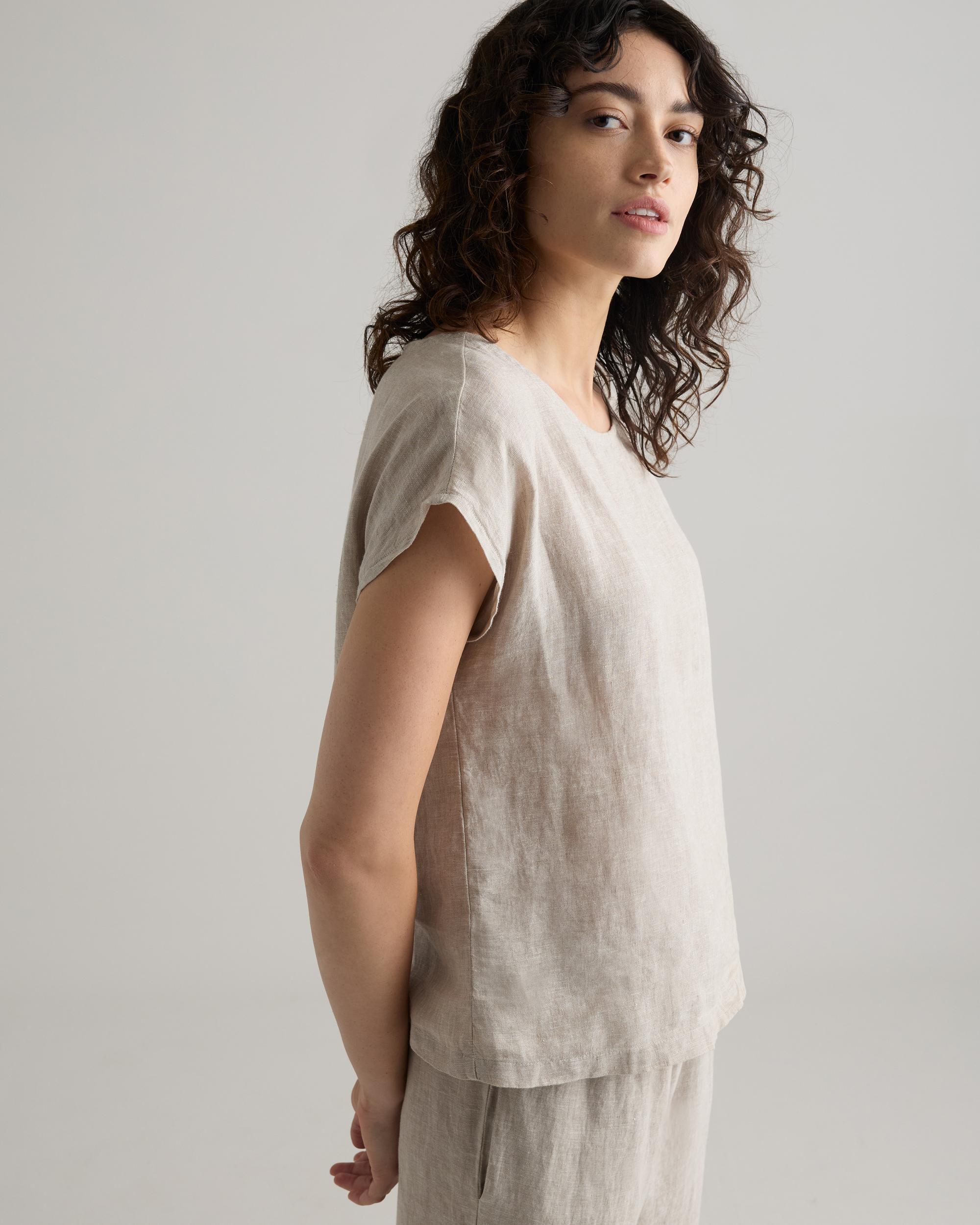 Quince | Women's 100% European Linen Pajama Set Size XL Product Image