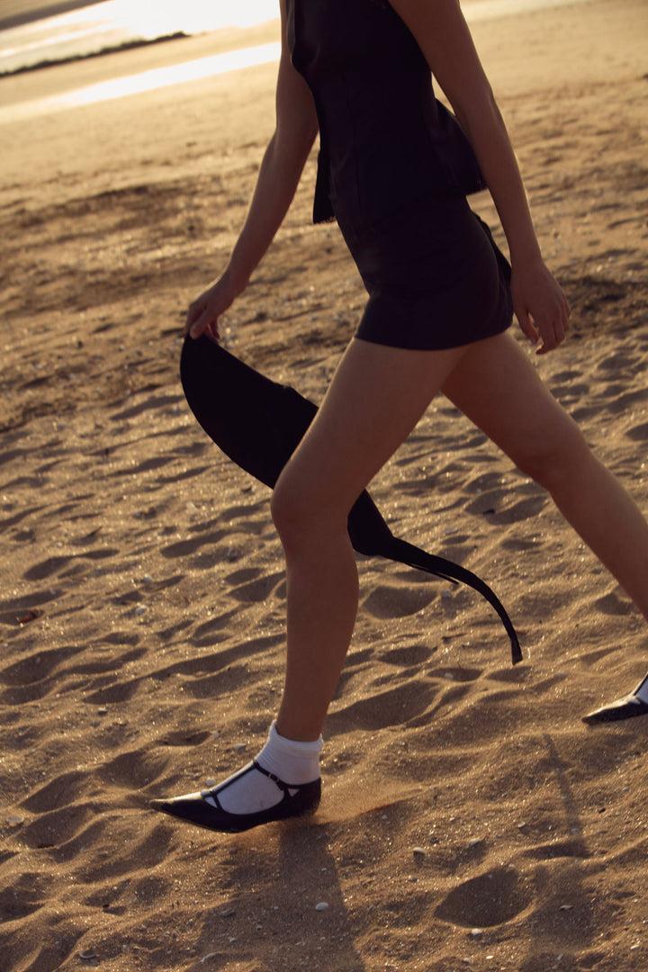 Shawna Mini Skirt — Black Product Image