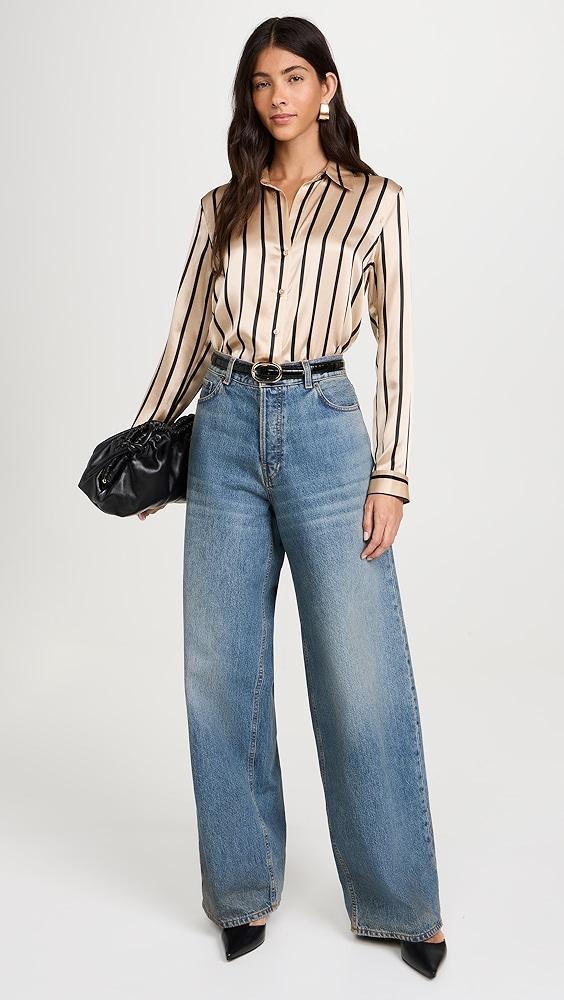 L'AGENCE Tyler Long Sleeve Blouse | Shopbop Product Image