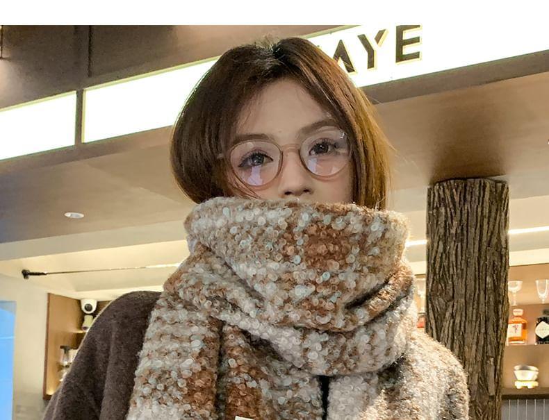 Plaid Applique Scarf Product Image