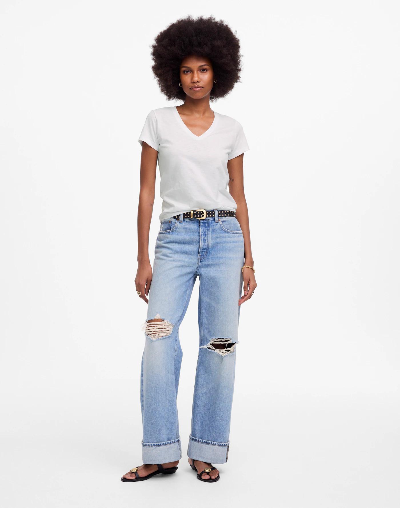 Slub Perfect V-Neck Tee Product Image