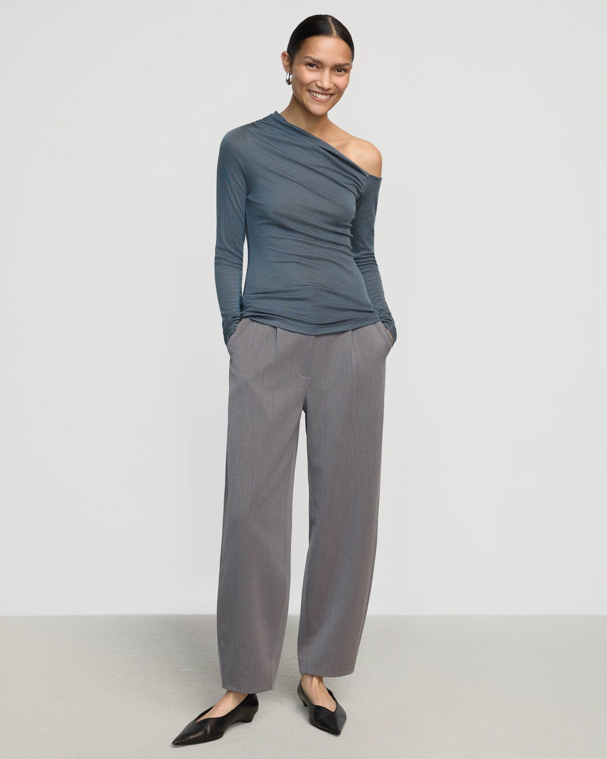 Ayra Tencel-Wool Off-Shoulder Tee Product Image