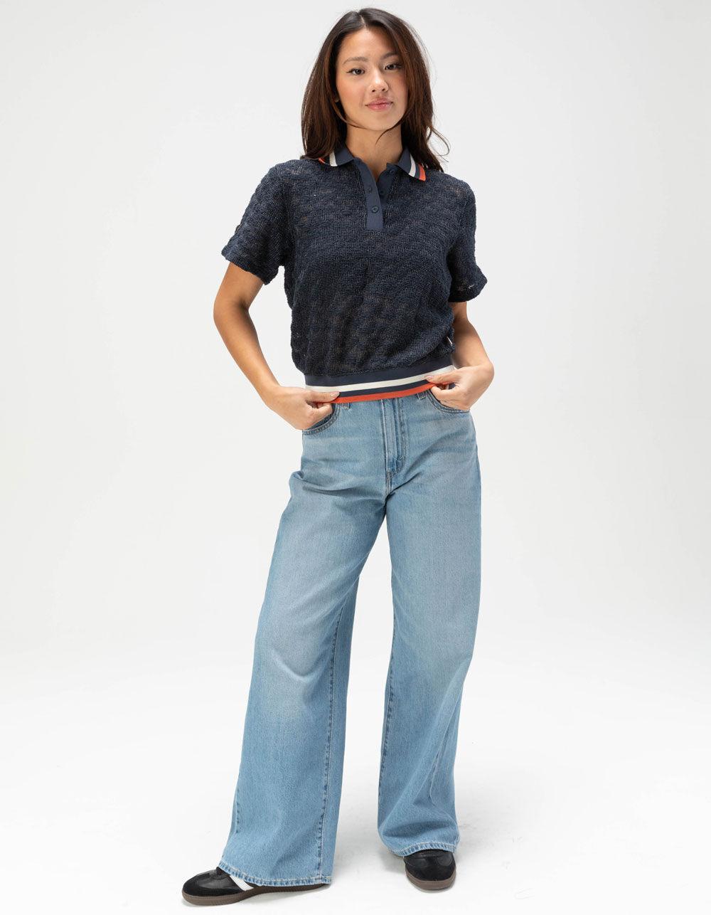 BRIXTON Retro Mesh Womens Polo Shirt Product Image