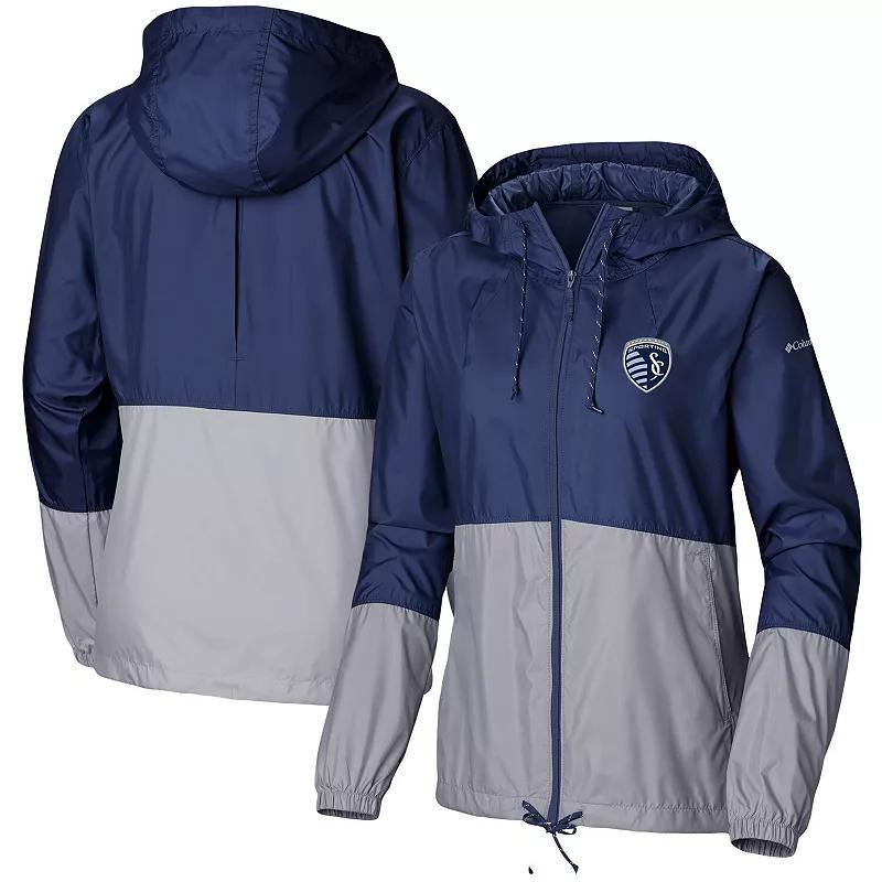 Women's Columbia Black/Gray Austin FC Flash Forward Team Windbreaker Jacket, Size: Small, Afc Black Product Image
