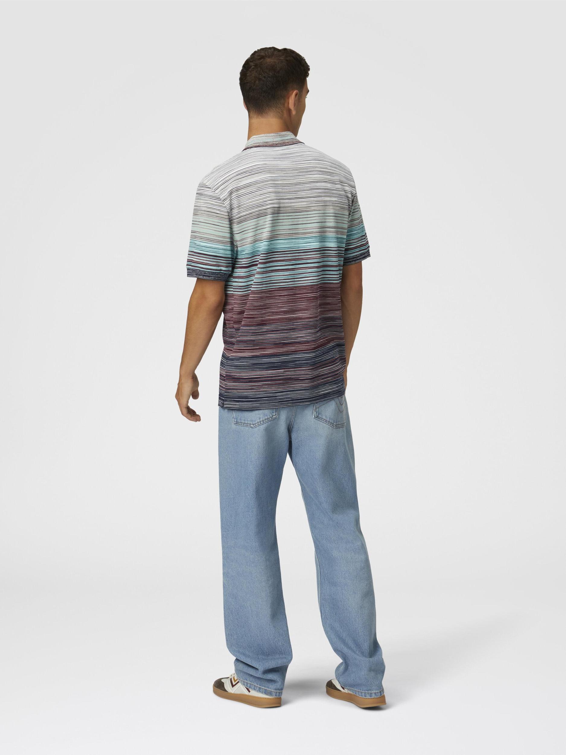 Polo shirt in shaded slub cotton piqué Product Image