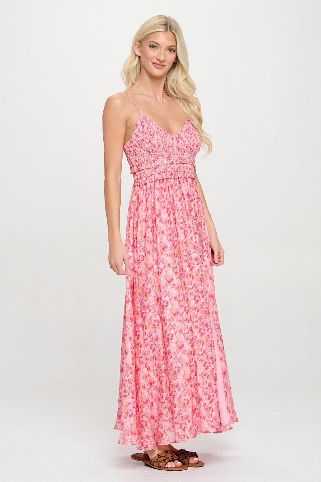 Rosy Breeze Maxi Dress Product Image