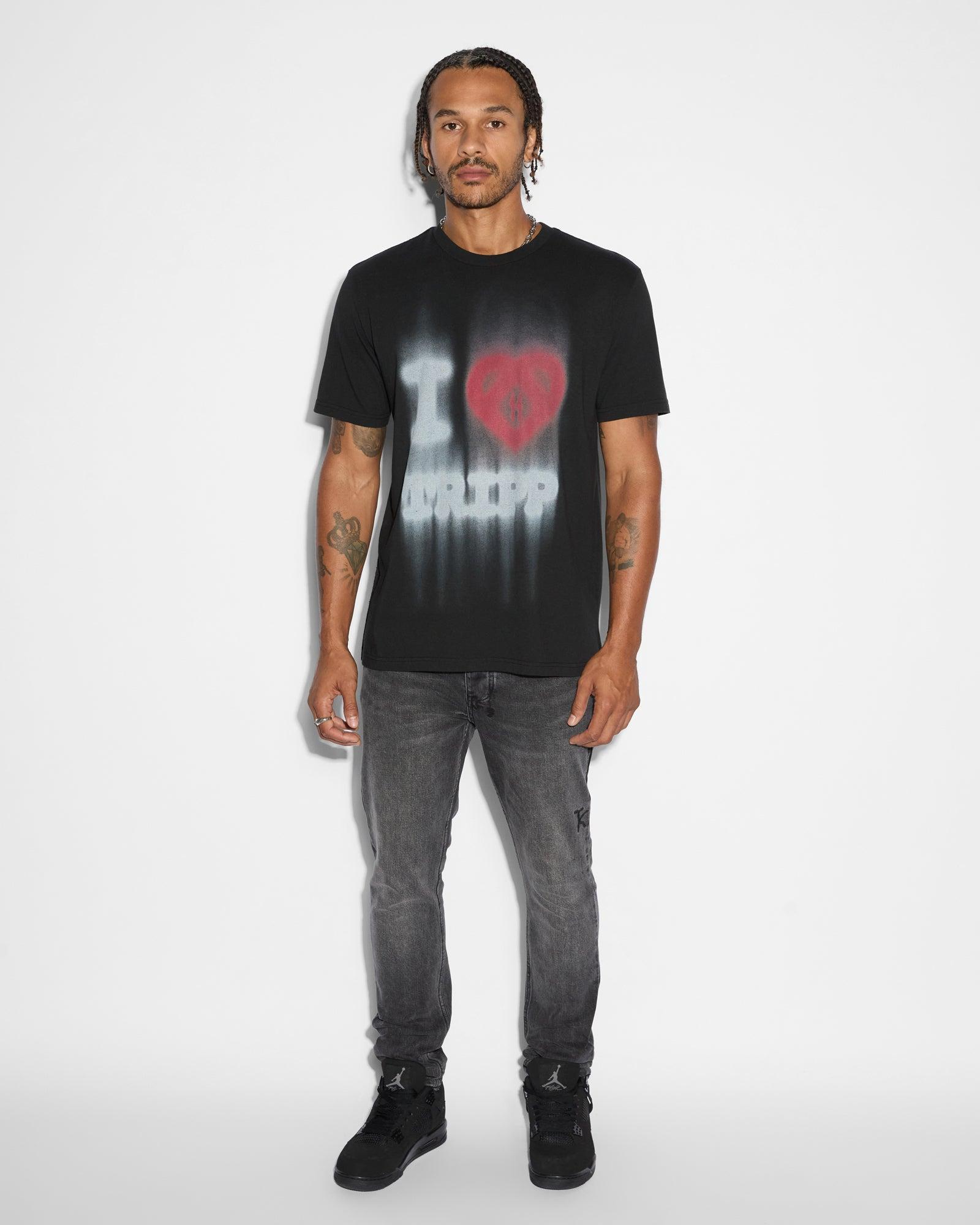 LOVE TRIP KASH SS TEE JET BLACK Male Product Image