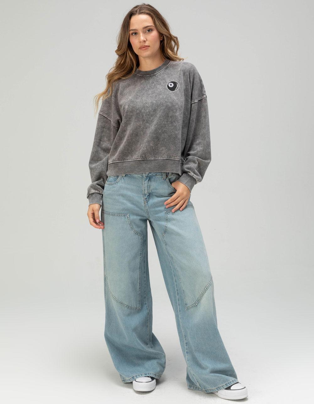 RSQ Womens 8 Ball Crewneck Sweatshirt Product Image