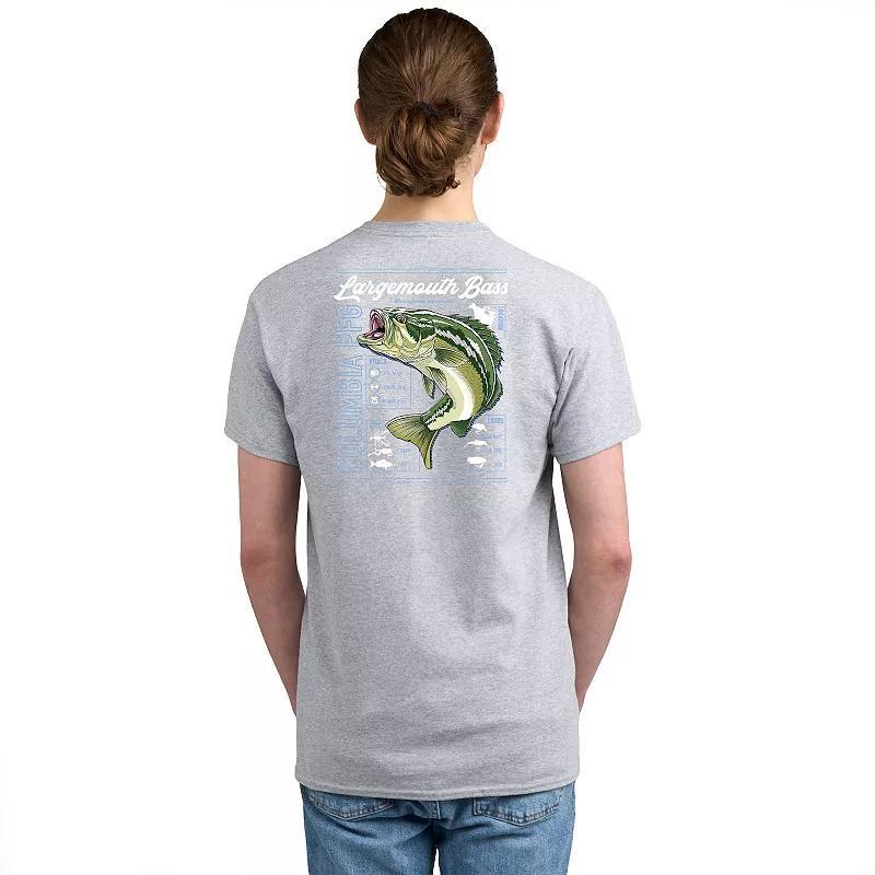 Mens Columbia PFG Short Sleeve Graphic Tee Blue Bass Product Image