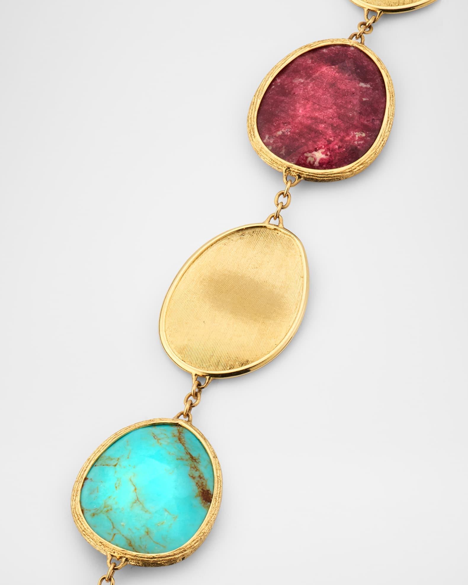 Lunaria 18K Yellow Gold Bracelet with Mixed Stones Product Image