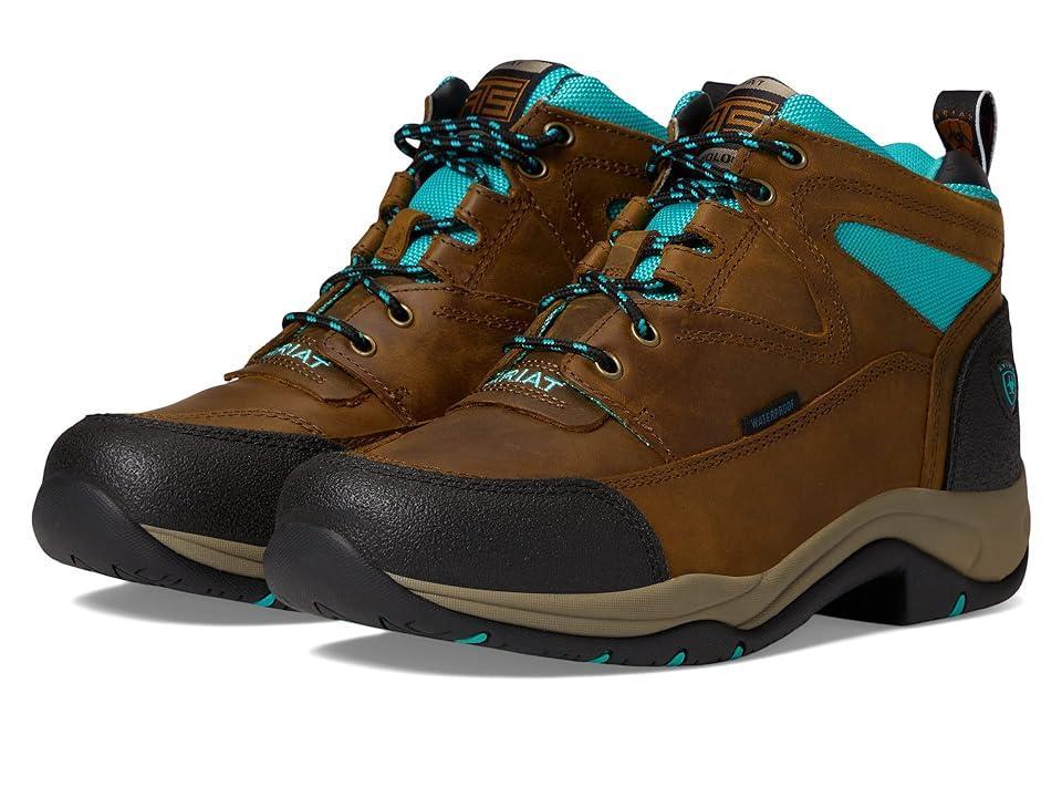 Ariat Terrain Waterproof Boot (Weathered /Turquoise) Women's Shoes Product Image