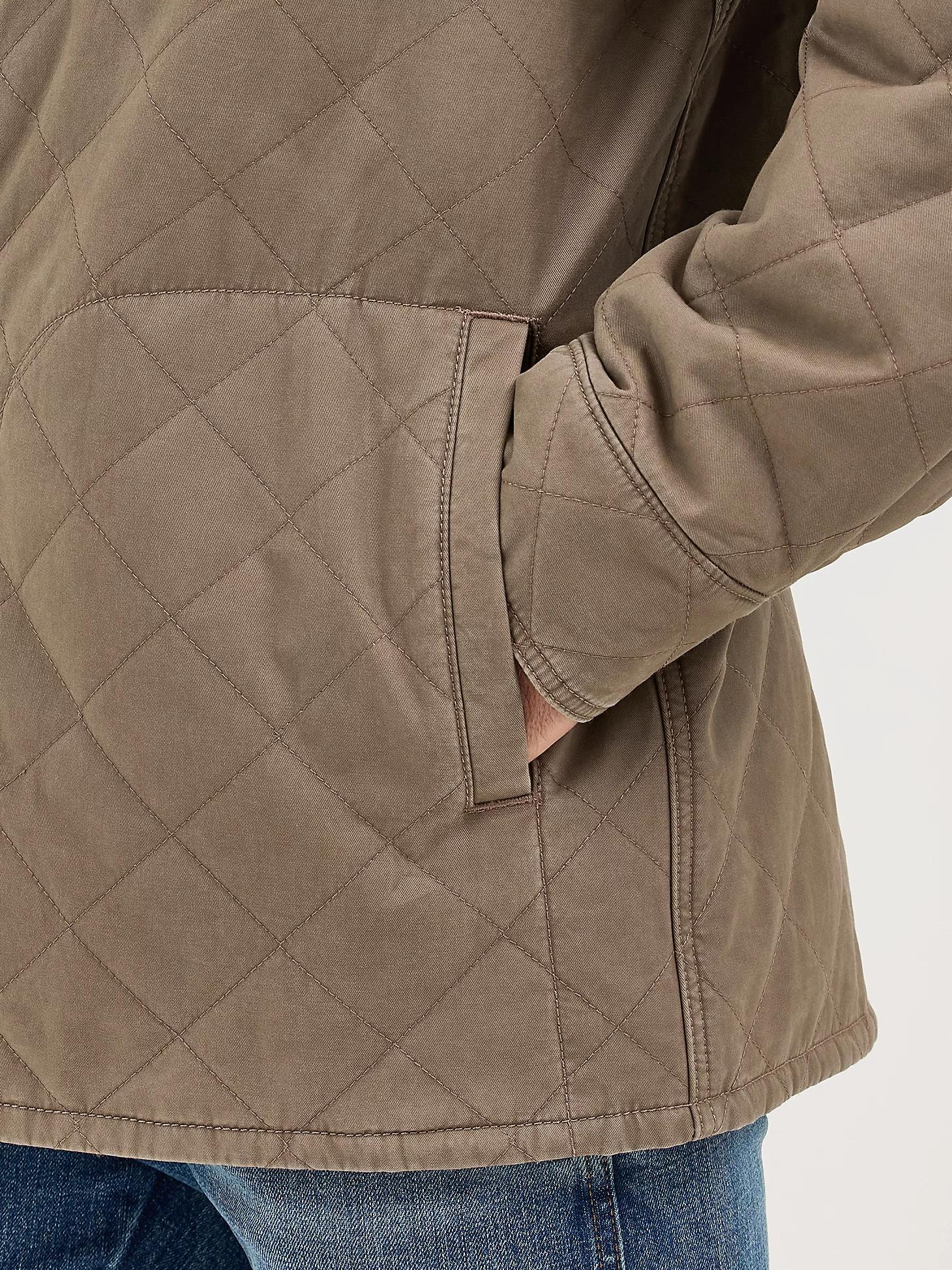Men's Reversible Quilted Shirt Jacket in Chocolate Chip Product Image