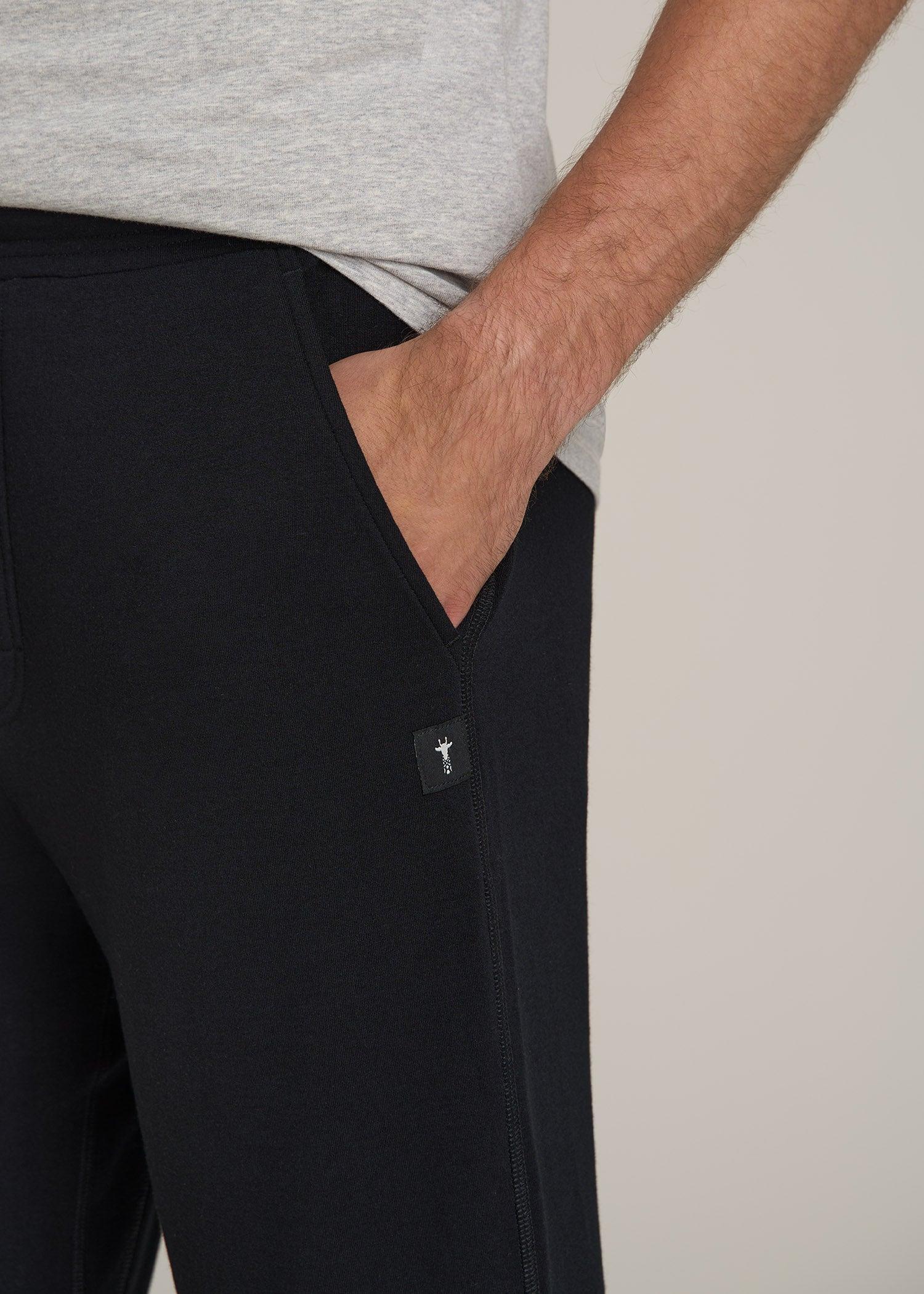 Sleep Joggers for Tall Men in Black Product Image