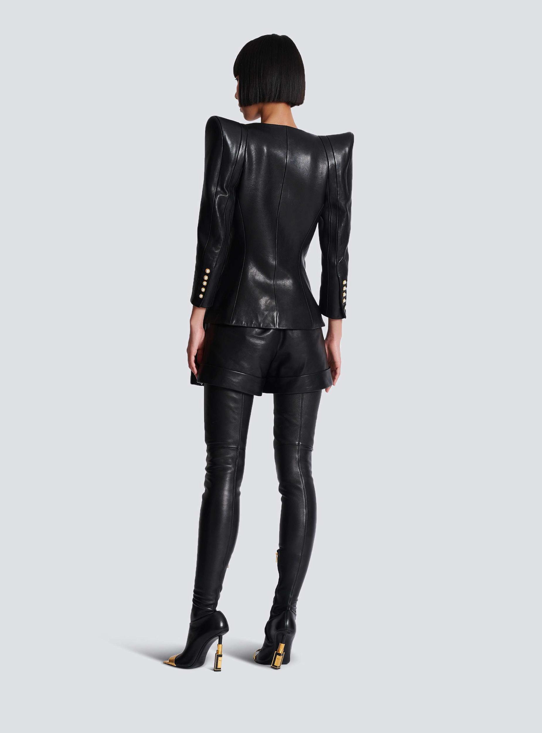 Fitted lambskin jacket Product Image