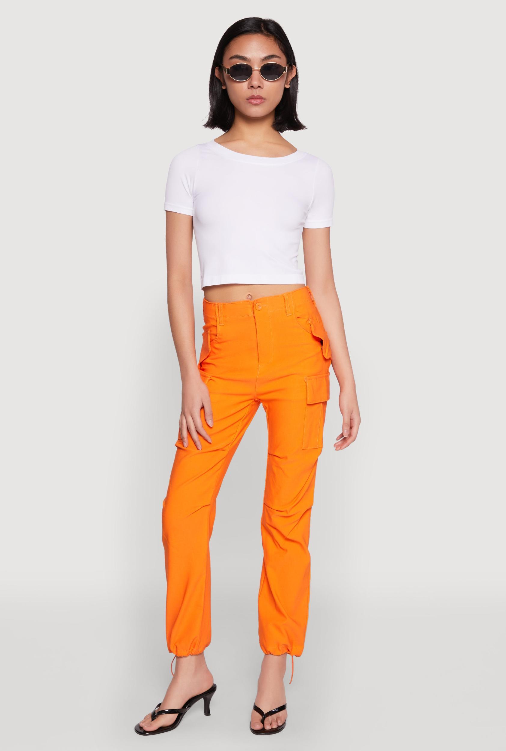 Womens Toggle Drawstring Hem Utility Pants Product Image