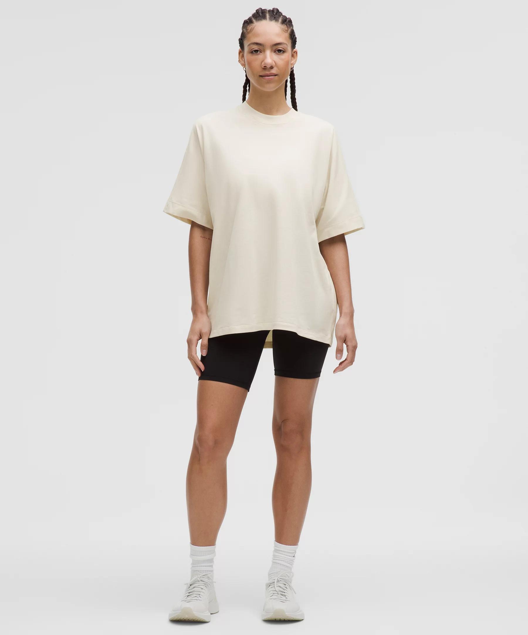 Cotton Jersey Oversized Short-Sleeve Shirt Product Image