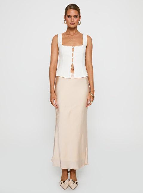 The Charmaine Maxi Skirt Cream Product Image
