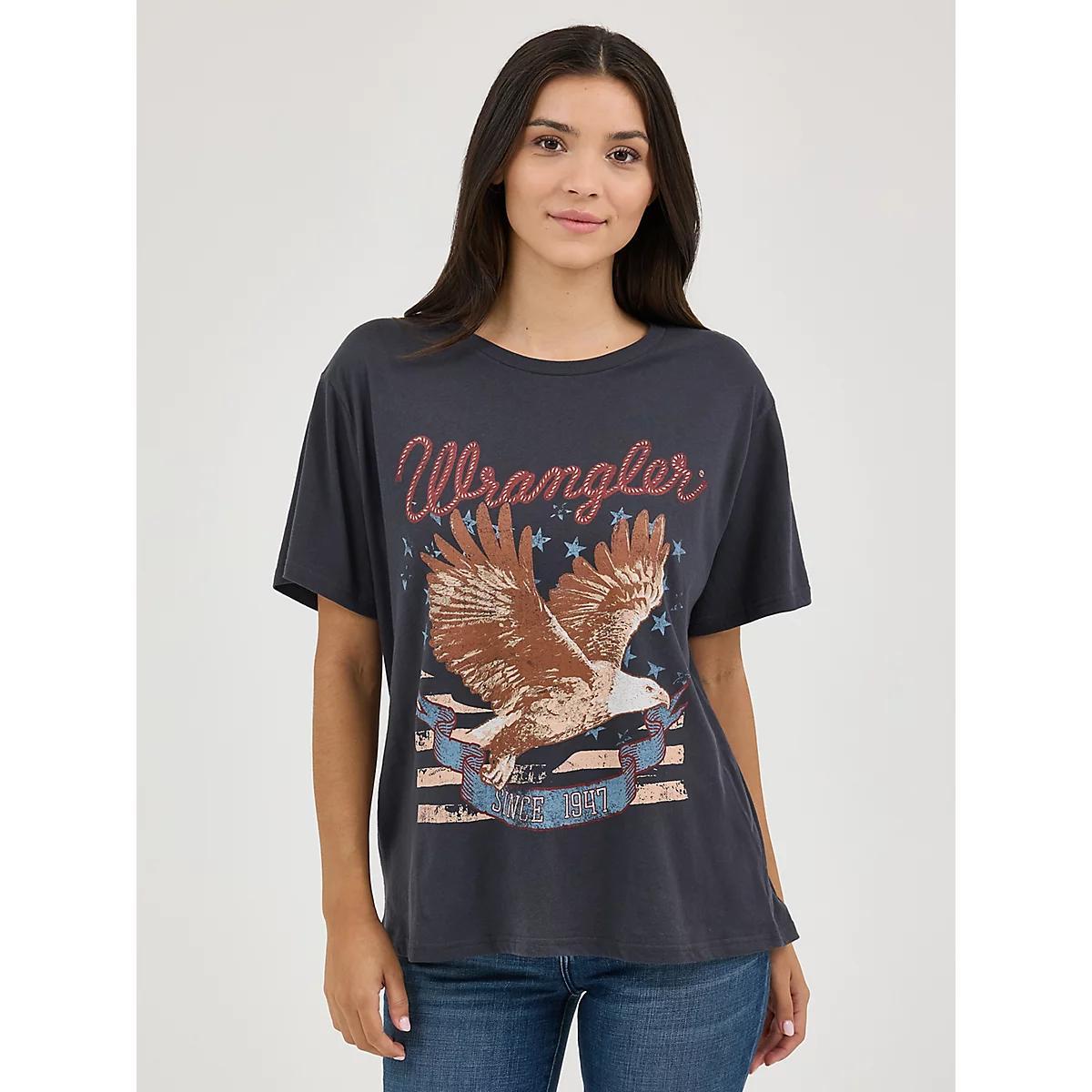 Women's Wrangler Western Graphic Girlfriend Tee in Phantom Product Image