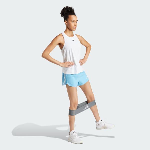 adidas Pacer Training 3-Stripes Woven High-Rise Shorts Pink Fusion S 3 Womens Product Image