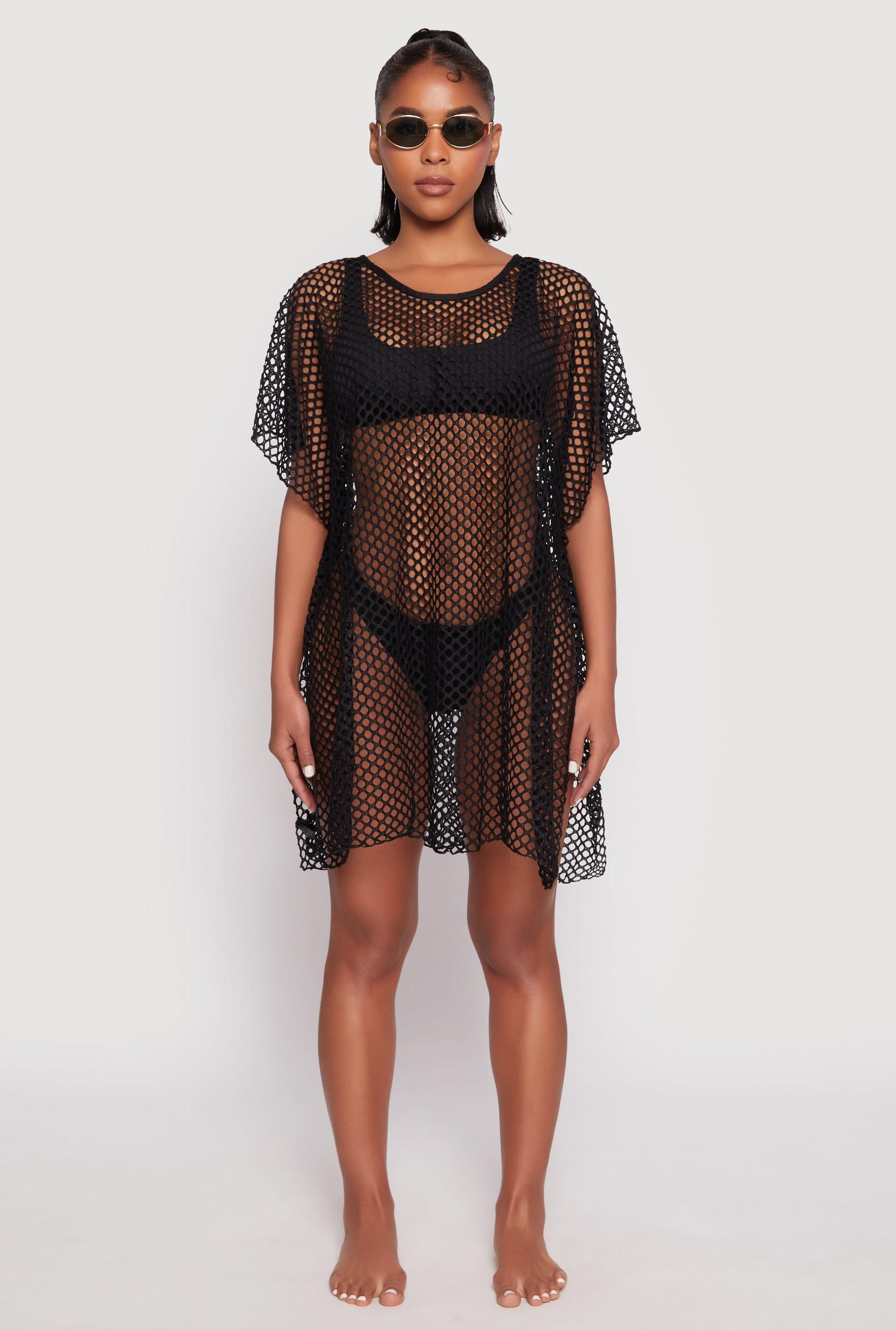 Fishnet Swim Cover Up Female Product Image