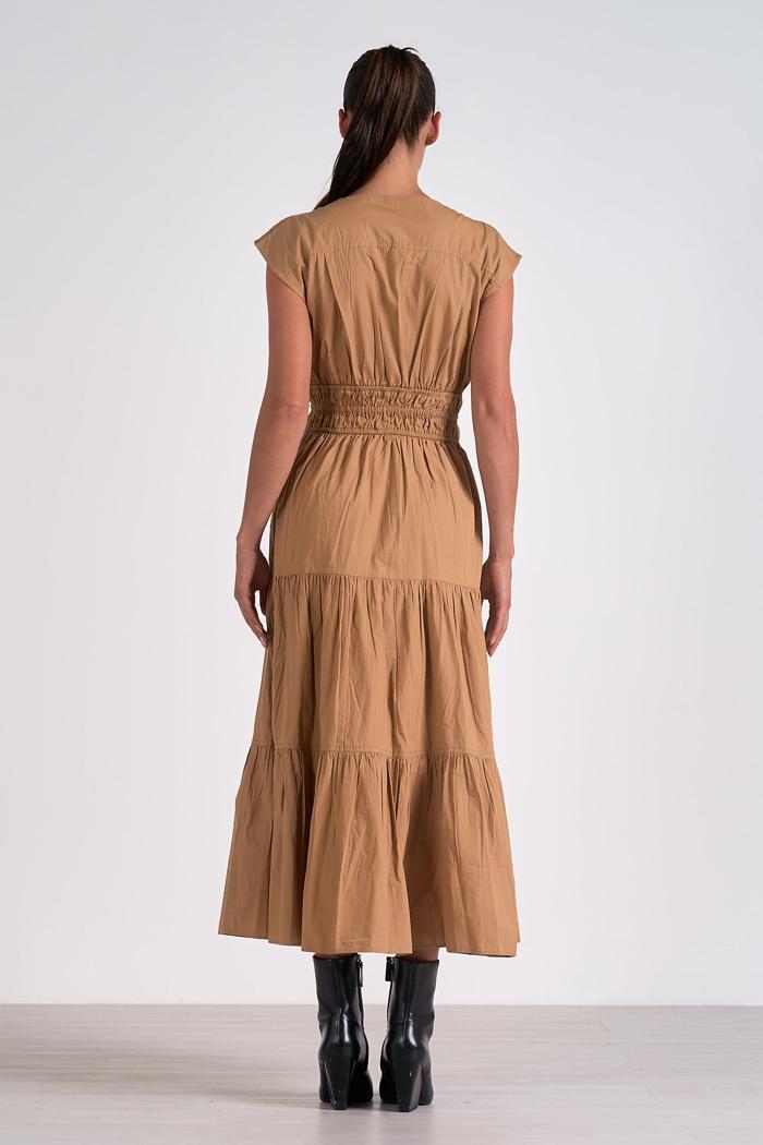 Midi Cap Sleeve Dress Product Image