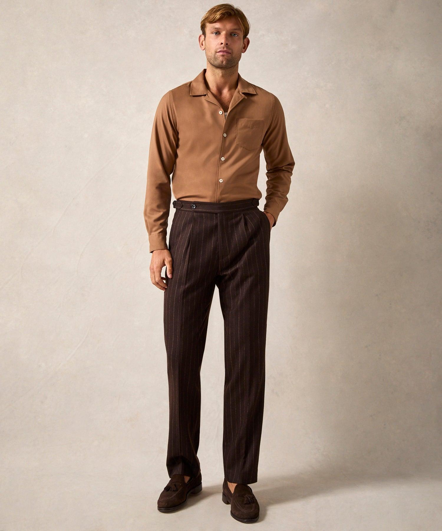 Italian Flannel Side Tab Trouser Product Image