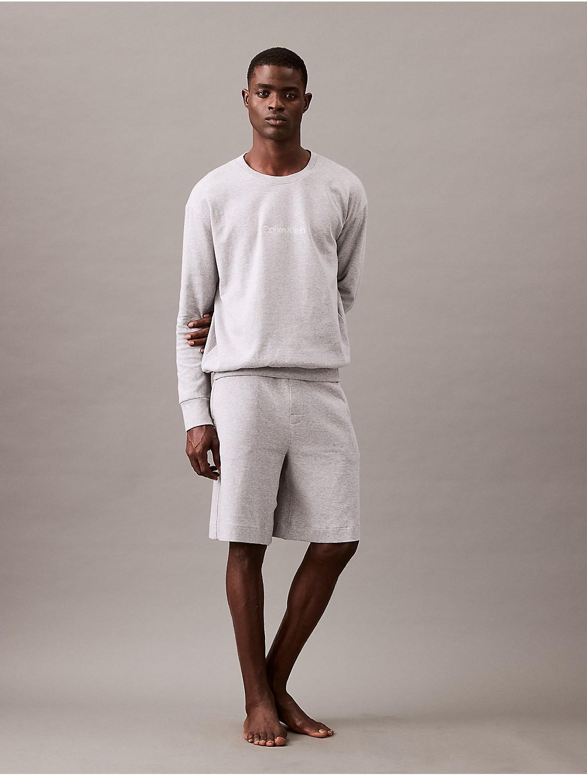 Calvin Klein Men's Terry Lounge Sleep Shorts - Grey - L Product Image
