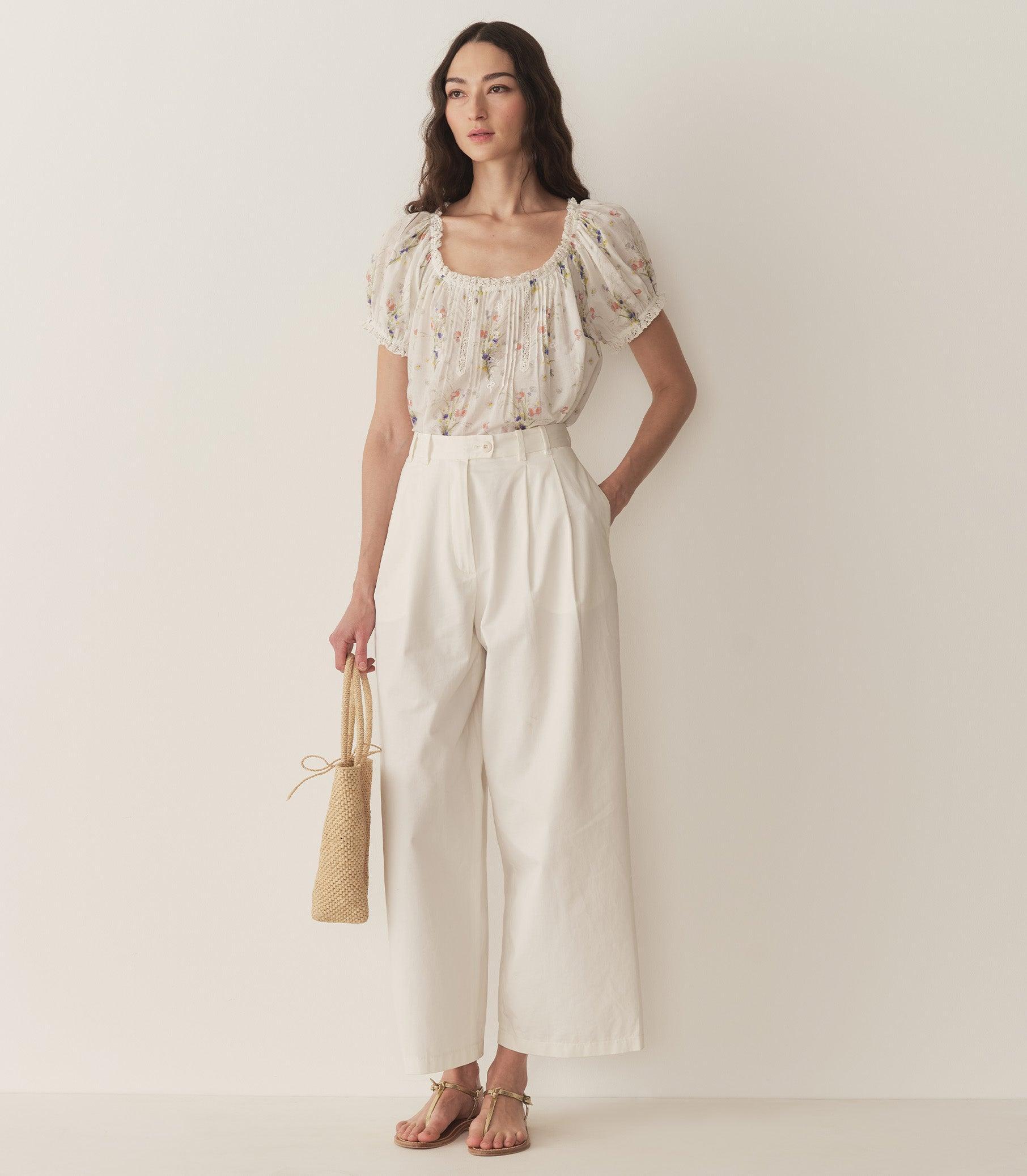 FREDERICA TOP -- PAINTED BOUQUET Product Image