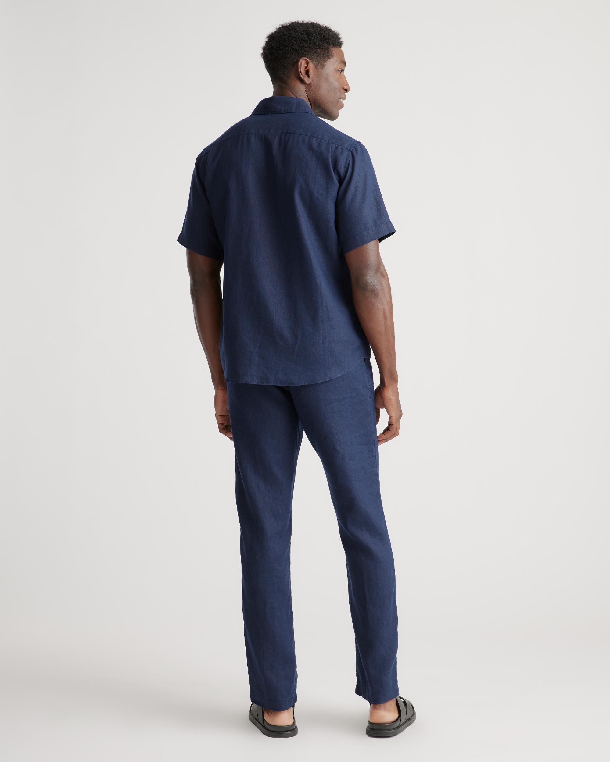 Quince | Men's 100% European Linen Relaxed Short Sleeve Shirt Product Image